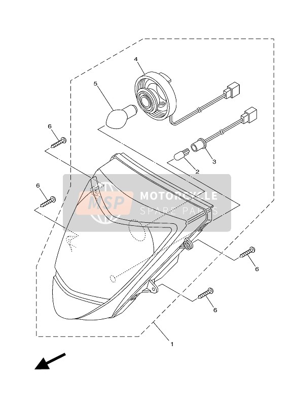 4P7H43120000, Douille, Yamaha, 1